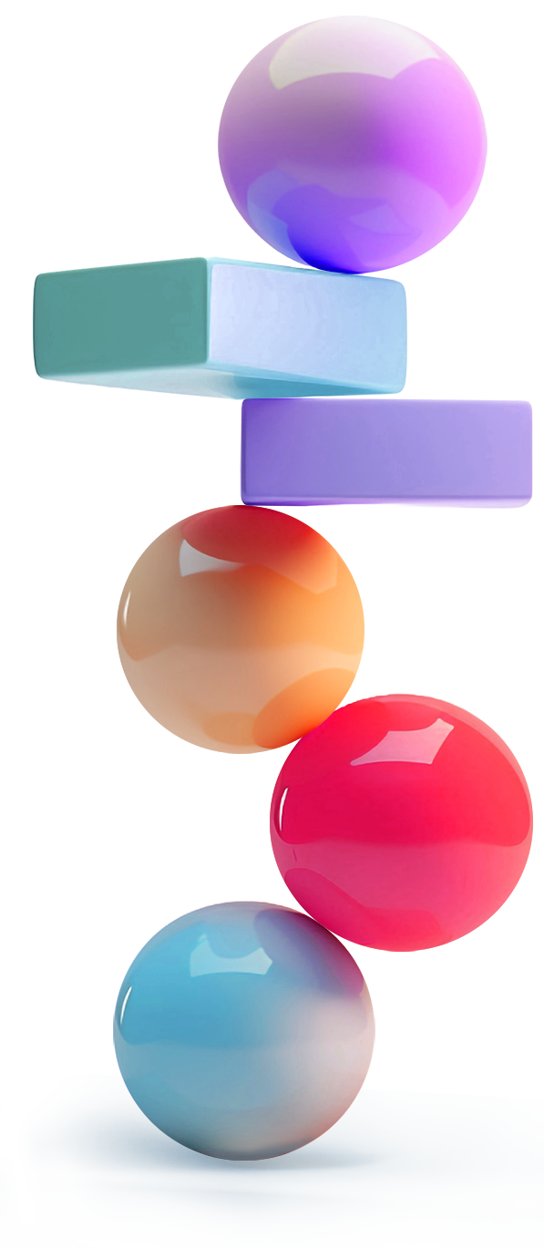 aism-giovani-2025-equilibrio pila di cubi e sfere colorate in equilibrio