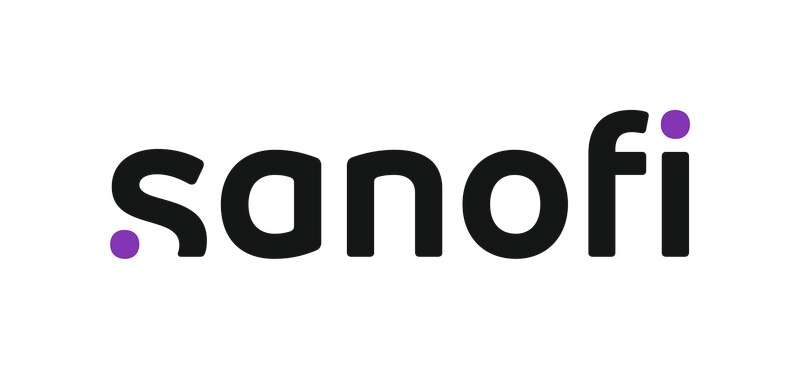 Logo di Sanofi, sponsor di #giovanioltrelaSM
